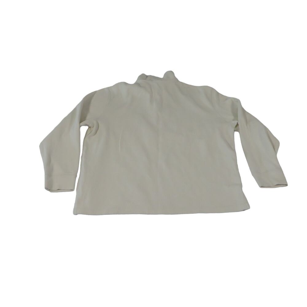 Ralph Lauren Polo Pony 1/4 Zip Cream Cotton Pullover Sweater Mock Neck Men's XL - Picture 7 of 7